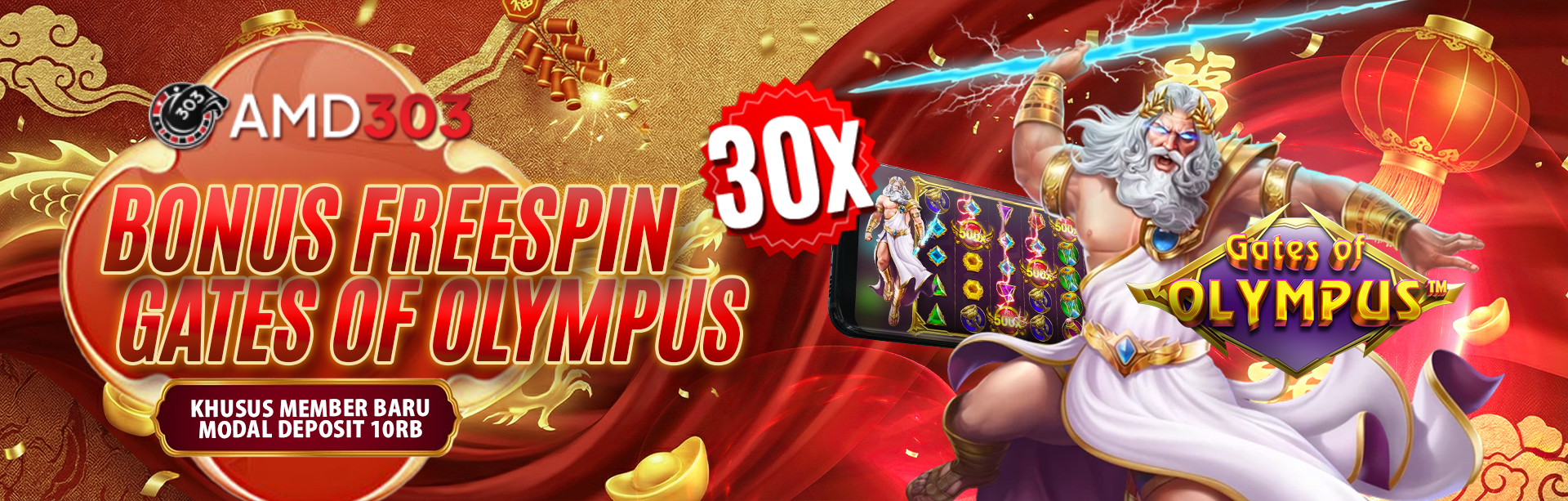 BONUS FREESPIN 30X GATE OF OLYMPUS